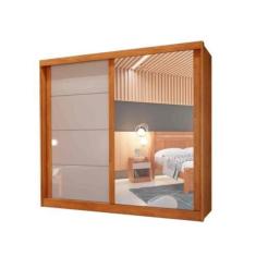 Guarda Roupas 2 Portas de Correr 1 com Espelho Viena Bianchi Móveis - 