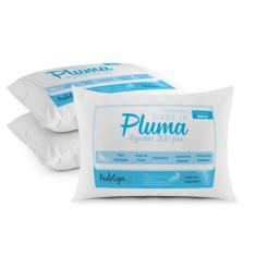 Travesseiro Toque de Pluma Pena Percal 100% Algodão 200 Fios 50x70cm A