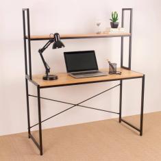 Mesa Escrivaninha Escritório Talling Com Apoio Aéreo Preto