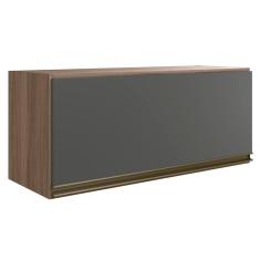 Armário De Cozinha Basculante 80cm Maly N03 Carvalho/grafite - Mpozenato