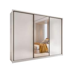 Guarda-roupa Casal com Espelho 3 Portas 6 Gavetas Caemmun Spazio, Bran