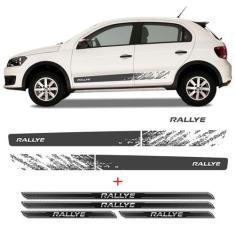 Kit Faixa Gol Rallye G6 Adesivo Grafite + Soleira Protetora - SPORTINO