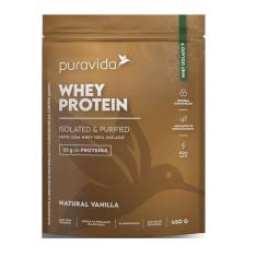 Whey Protein 100% Isolado Natural Vanilla Puravida 450g-Unissex