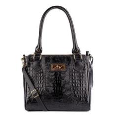 Bolsa de couro com divisórias Tiffy Feminina-Feminino