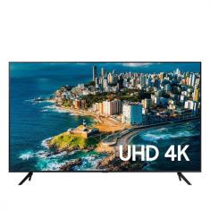 Smart TV 65 Samsung  UHD 4K 65CU7700 Processador Crystal Gaming Hub - Preto