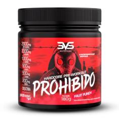 3VS Nutrition Pré Treino Prohibido 180g Sabor Ponche de Frutas
