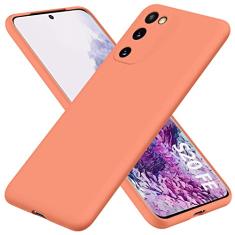 AYSZNBLA Capa para Samsung Galaxy S20 FE 5G, capa de telefone de borracha gel de silicone líquido, não amarela, capa protetora de silicone multicolorida, capa protetora ultrafina antiderrapante