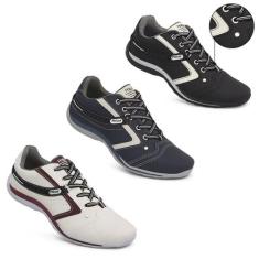 Tênis Sapatenis Masculino Philos West Sapato Casual -Combo 3, Preto, M