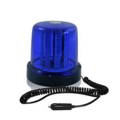 Giroled Giroflex Azul 10w 12/24v 54 Leds Imã Cabo Espiral - Auto Poli