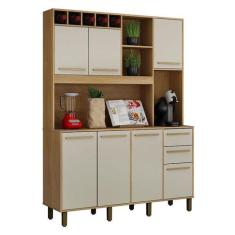 Armário de Cozinha Granada Cinamomo Off White - Valdemóveis - VALDEMOV