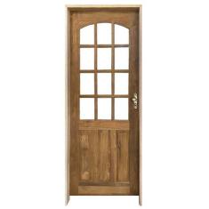 Kit Porta de Madeira Maciça Meia Almofada Rodam Itaúba - 2.10 (A) X 0.