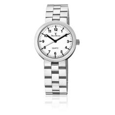 Relógio De Pulso Jean Vernier Pulseira Aço Masculino Jv03884