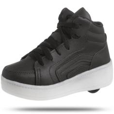 Tênis Infantil Feminino Com Rodinhas E Led Luzinha Que Pisca - Beakid,