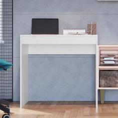 Mesa Office 1 Gaveta Infinity Móveis Castro Branco Line
