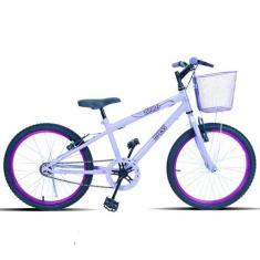 Bicicleta Infantil aro 20 Forss Bella Com Cestinha, 20, Lilás