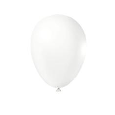 Balão Látex Branco - 8 Polegadas - 50 Unidades - Happy Day