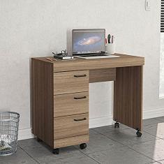 Escrivaninha Osaka 3 gavetas Castanho Politorno