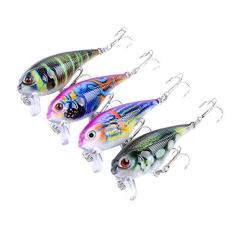 4 Pcs Iscas De Pesca Artificiais Iscas De Mar Profundo Iscas De Pesca Flutuantes Isca Dura Biônico