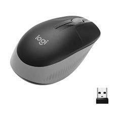 Mouse sem fio Logitech M190 com Conexão USB, Design Ambidestro de Tamanho Padrão - Cinza, pilha inclusa