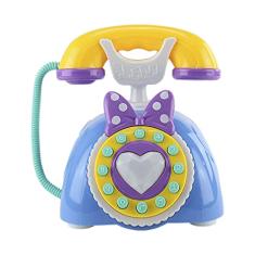 Brinquedo Telefone Musical Infantil c/ Som e Luz - BBR Toys (Azul)