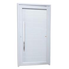 Porta de PVC Pivotante Lambri 216x120cm Tecplus100 Brimak Branco