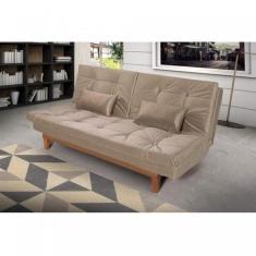 Sofá Cama 3 Lugares Pratic Madeira Espresso Móveis