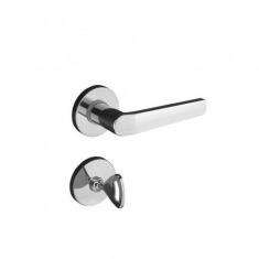 Fechadura 403 com Roseta Cromado Banheiro - Pado