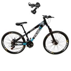 Bicicleta Aro 26 Vikingx Tuff 25 Cambio Shimano Traseiro 24v Mtb Freer