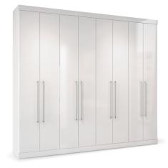 Roupeiro Master Vip 8 Portas 144766 Branco/Branco 3V - Havana