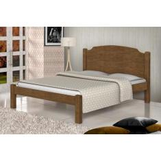 Cama Solteiro Maia Castanho com Colchão - CasaH