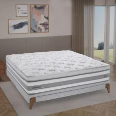 Cama Queen Cairo Herval 15x158x198cm Herval Cinza Claro