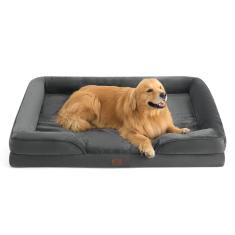 Cama de cachorro Bedsure xxl ortopédica lavável para cães gigantes