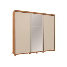 Guarda Roupa Casal Berlin C/Espelho 100% mdf Camas Fenix