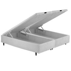 Cama Box Bau Casal Bipartido Poliester(1.38X1.88) - GENKI KENKO, BRANC