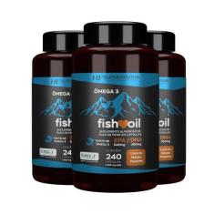 3x omega 3 fish oil meg 3 240 cps hf suplementos - HF SUPLEMENTS, POTE