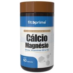 Cálcio MDK Magnésio Zinco Vitaminas D3 K2 Com 60 Cápsulas Fitoprime
