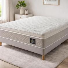 Colchão de Espuma D45 Pillow Top Strong Queen 158 cm - Lucas Colchões,