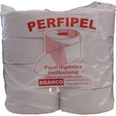 Papel Higiênico Rolão Branco Perfipel 600 Metros Com 08