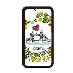 Capa Tower Bridge London England Ilustration para iPhone 11 Pro Max para Apple Mobile Case Shell