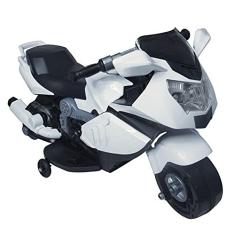 Mini Moto Elétrica Infantil Importway BW044 com Luzes e Som Branca