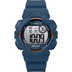 Relógio de cinta de silicone Timex Unisex Mako DGTL