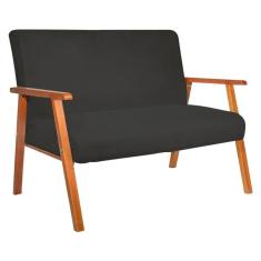 Namoradeira Decorativa Bally Veludo Grafite - WD Decor