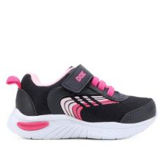 Tênis Infantil Dok Flex Energy Masculino, Preto, Pink, 20