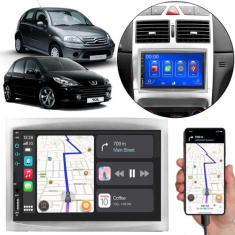 Kit Multimídia Carplay Peugeot 307 C3 2002-2012 7 Pol MP5 Touch-Screen
