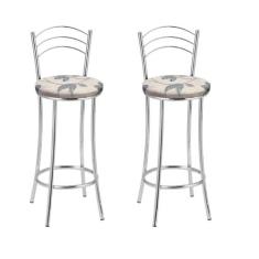 Kit 2 Banquetas Cromadas BC26-B E516 - TRE PARONI