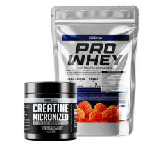 Whey Protein Refil 1Kg + Creatina Pura Micronizada 300g - Pro Healthy 