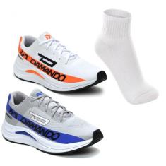 Kit 2 Tênis Masculino Academia Caminhada Corrida Leve Confortavel + Me