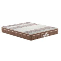 Colchão Queen Espuma D33 / ep Anatômico Firmepedic Guarda Costas PróIntense Plus Euro Pillow Brown (158x198x24) - Probel