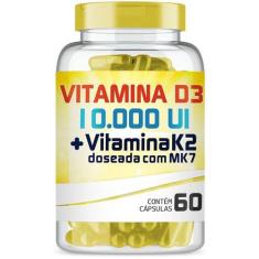 Vitamina D3 10.000Ui + Vitamina K2 150Mcg Com 60 Cápsulas - Extra Form
