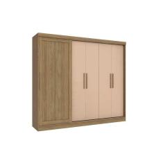 Guarda Roupa 5 Portas Flex E 4 Gavetas N564 Nogueira/macadamia - Kappesberg